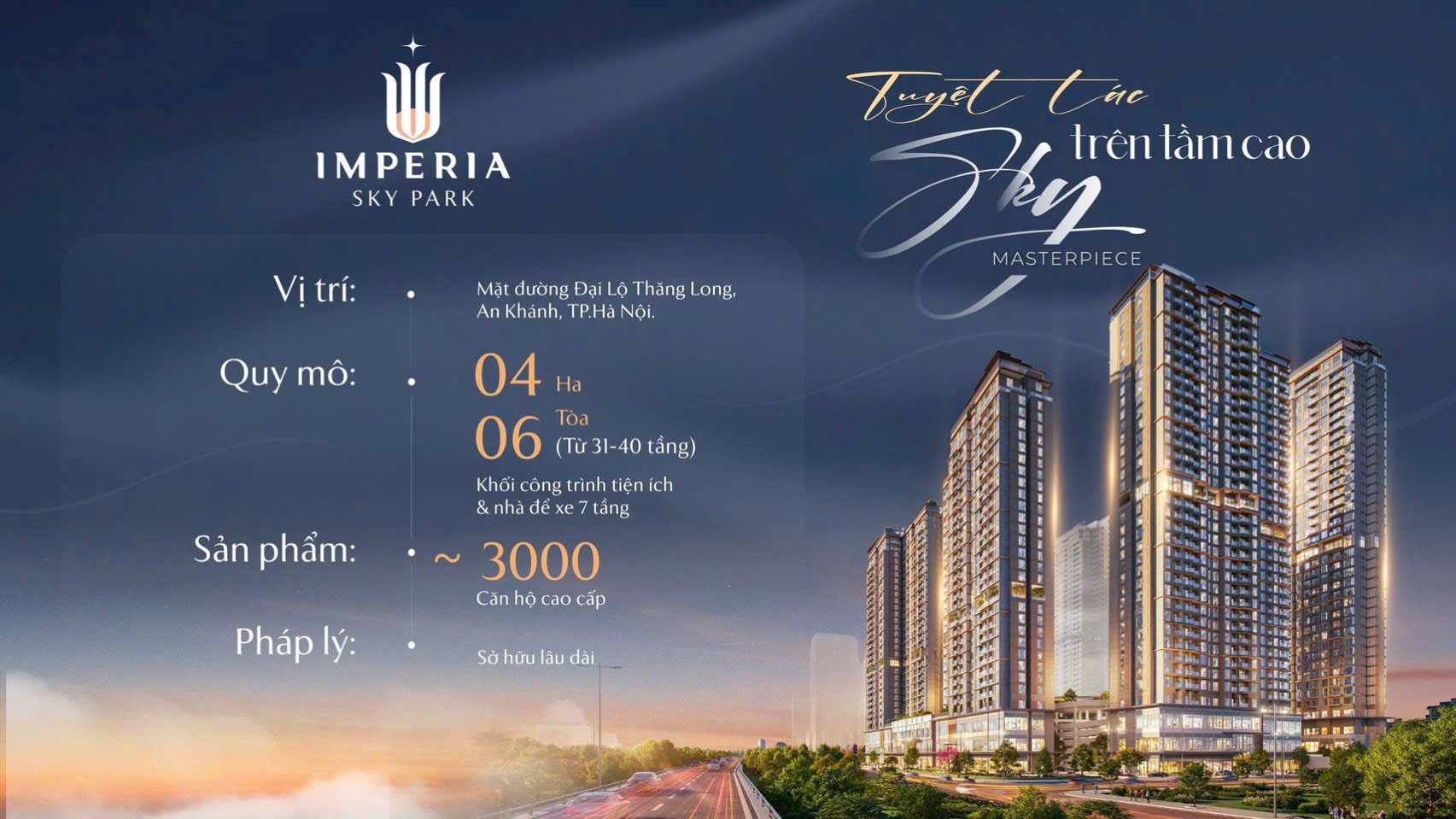 Phối cảnh chung cư Imperia Sky Park Nam An Khánh