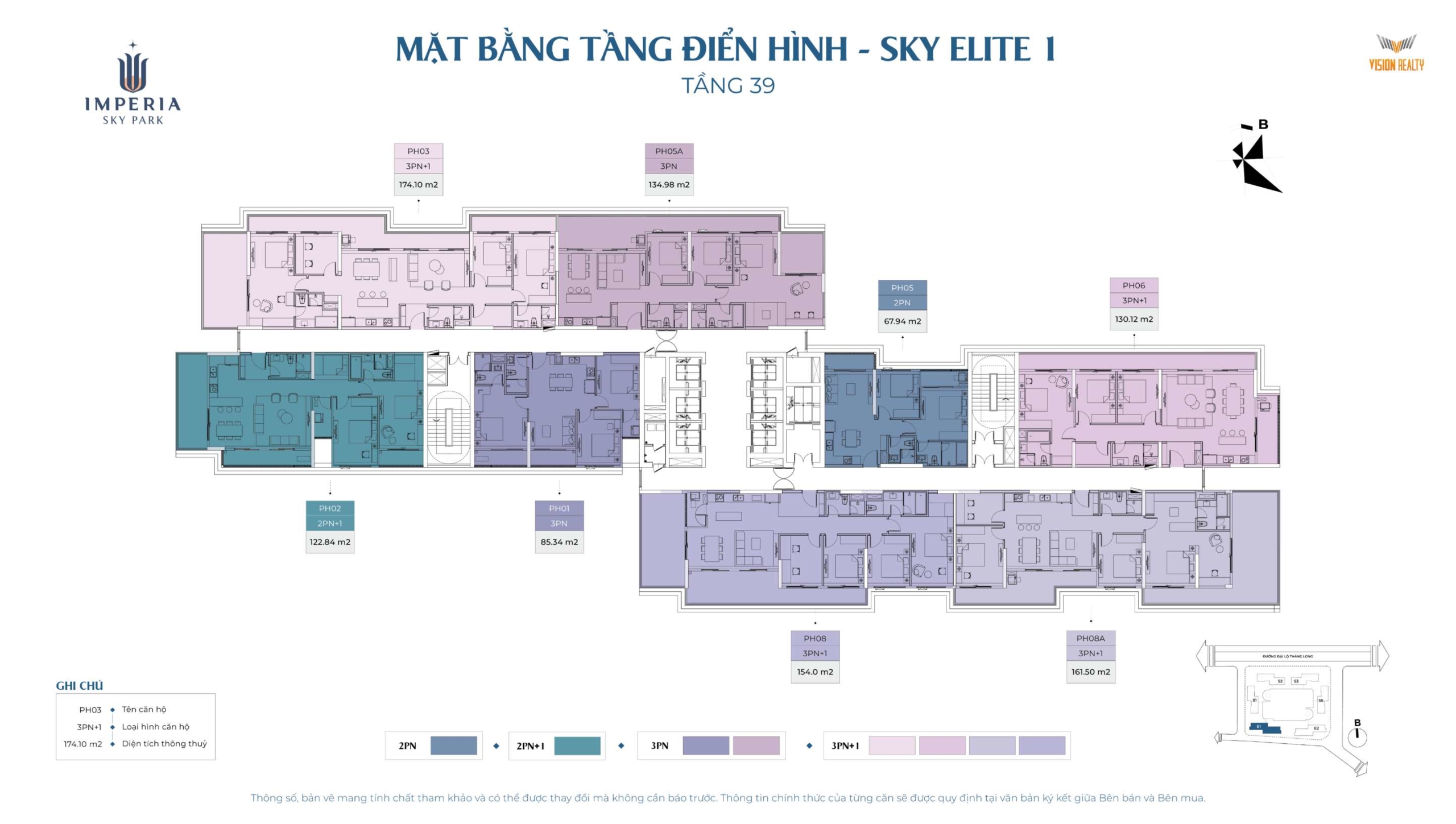 Tầng 39 toà Sky Elite 1 E1 Imperia Sky Park Nam An Khánh