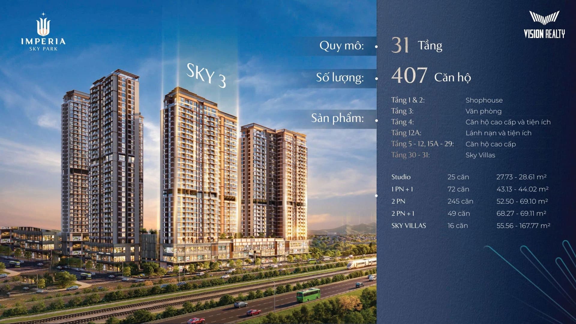 Thông tin tổng quan toà S3 Imperia Sky Park Nam An Khánh